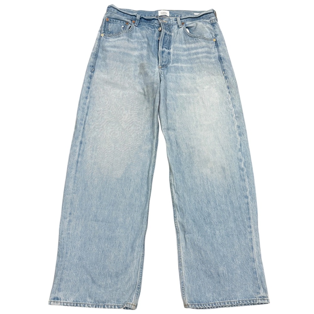 Citizens of Humanity Womens 30 Ayla Baggy Jeans Light Blue High Rise Wide Leg